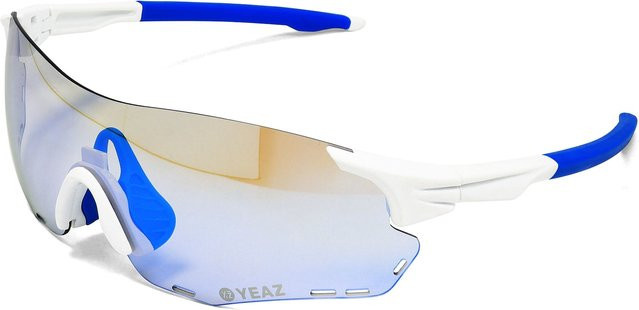 YEAZ SUNELATION Sport-Sonnenbrille, randlos, weiß/rot, Kunststoff, Damen - Bild 1