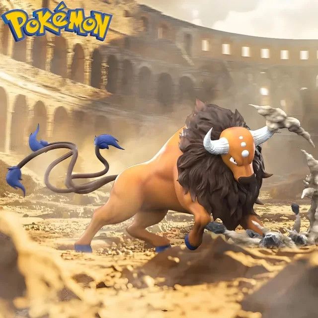 Bandai Tauros Anime Pokemon Figur aus PVC, Multicolor, Höhe: 6,5 cm - Bild 1