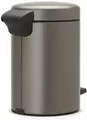 Brabantia Tretabfalleimer newIcon mit Soft-Close und Geruchsfilter, Silber, B: 23,5 cm, T: 26,4 cm, H: 16,8 cm, 3 l - Bild 1