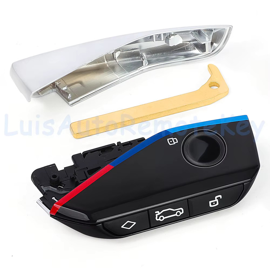 DIYKEY Modifizierter Smart-Fernschlüssel mit PCF7945 ID49 Chip für BMW 1 3 5 7 F-Serie X1 X3 X5 X6 X7 CAS4 CAS4+ FEM BDC in Schwarz - Bild 2