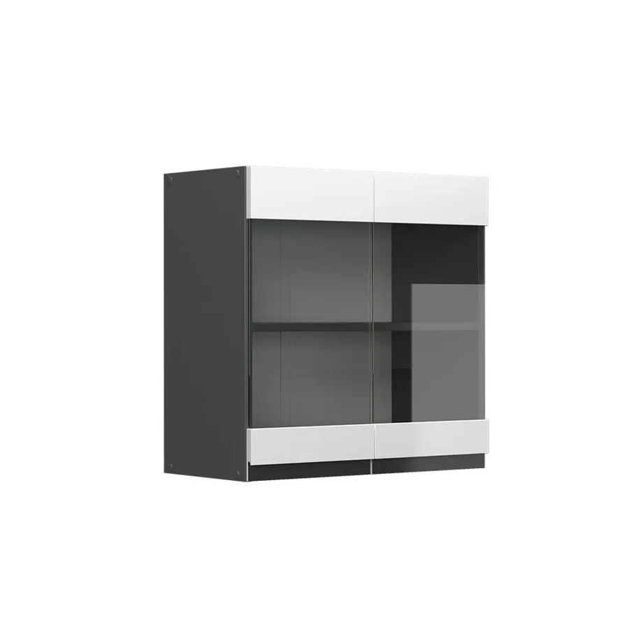 Vicco R-Line J-Shape Glashängeschrank für die Küche in Weiß und Anthrazit mit Breite: 60 cm - Bild 3