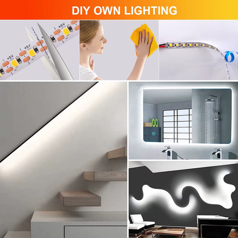 KISUFU LED Streifen Warmweiß SMD 2835 für TV Hintergrundbeleuchtung 5V USB - Bild 4