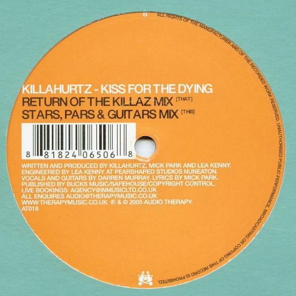 Killahurtz - Kiss For The Dying (Teil 1) 12-Zoll Vinyl Single Audio Therapy 2005 White/Orange - Bild 1