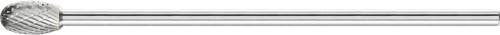 PFERD Hartmetall Frässtift Tropfenform TRE universal mittel kreuzverzahnt, Farbe: silver, Arbeitslänge: 20 mm, Ø: 12 mm, Schaftdurchmesser: 6 mm, Gesamtlänge: 170 mm - Bild 1