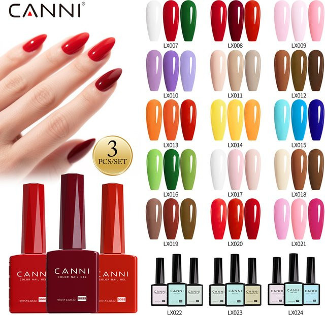 CANNI Gel-Nagel-Set, LX022, Glänzend, HEMA-frei, TPO-frei - Bild 1