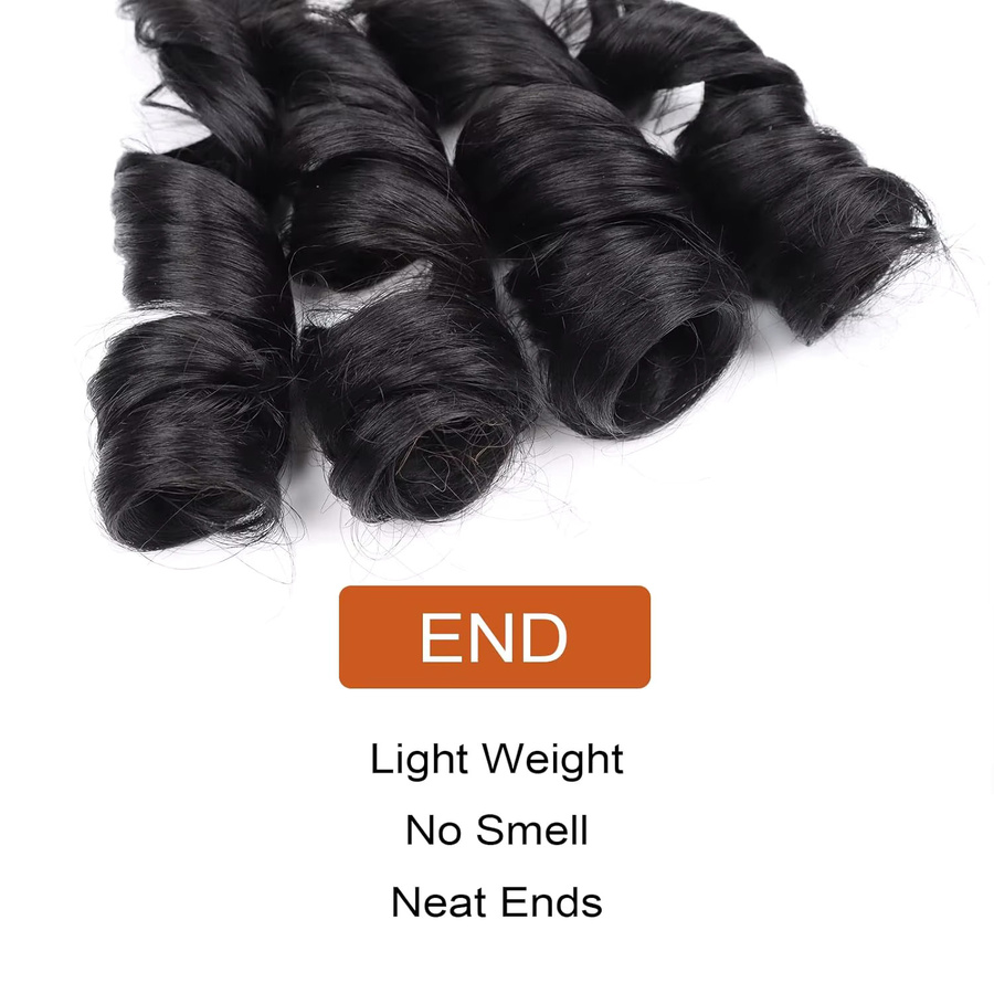 Französisches Lockiges Flechtgarn, Synthetische Haarverlängerungen, Unisex - Bild 4