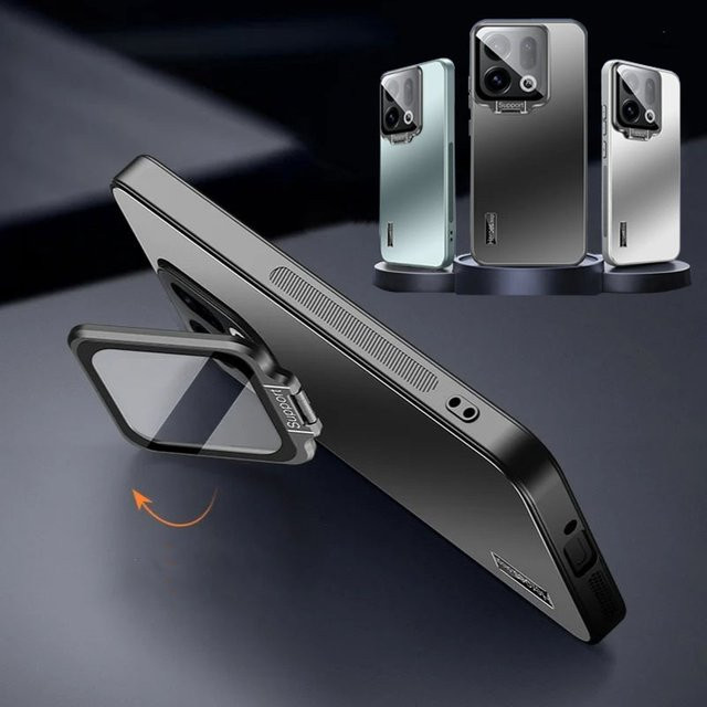 Stoßfeste Flip Metall Kamera-Schutzhülle für OPPO Finden X9 Pro in Grün - Bild 1