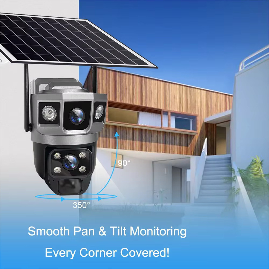 OWJHE V380 PRO Outdoor-Überwachungskamera mit 12MP 4K Auflösung, Dual Lens, WiFi, Auto Tracking und Nachtsicht - Bild 5