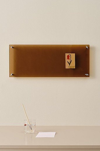 Jotex PERLA Wandregal aus Glas in Transparent und Braun, Breite: 65 cm - Bild 1