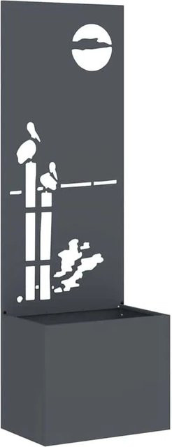 vidaXL Garten Sichtschutz-Leinwand Anthrazit B: 50 cm, H: 140 cm - Bild 1