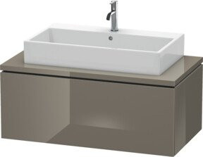 Duravit Waschtischunterschrank L-Cube in Hochglanz Weiß mit einer Auszug, Breite: 102 cm, Tiefe: 54,7 cm, Höhe: 40 cm - Bild 1