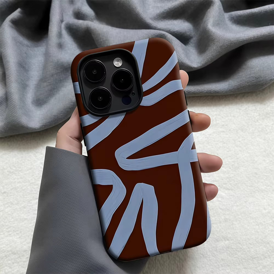 MOCHA RIBBON Robuste Handyhülle für iPhone 17 16 15 14 13 Pro Max Plus mit Magnetfunktion, braun - Bild 3