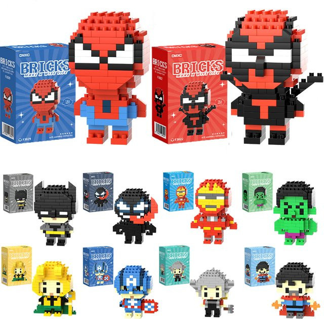 Marvel Spider-Man Deadpool & Venom Iron Man Batman, Bausteine, Superheld, ab 14 Jahren - Bild 1
