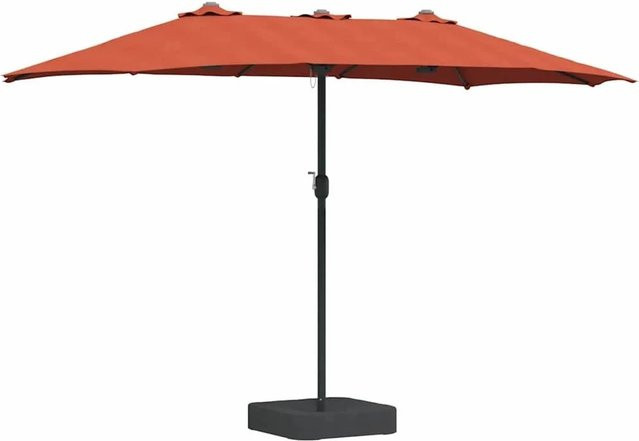 vidaXL Gartenparasol aus Polyester in Terrakotta, B/T/H: 385 x 209 x 244 cm - Bild 1