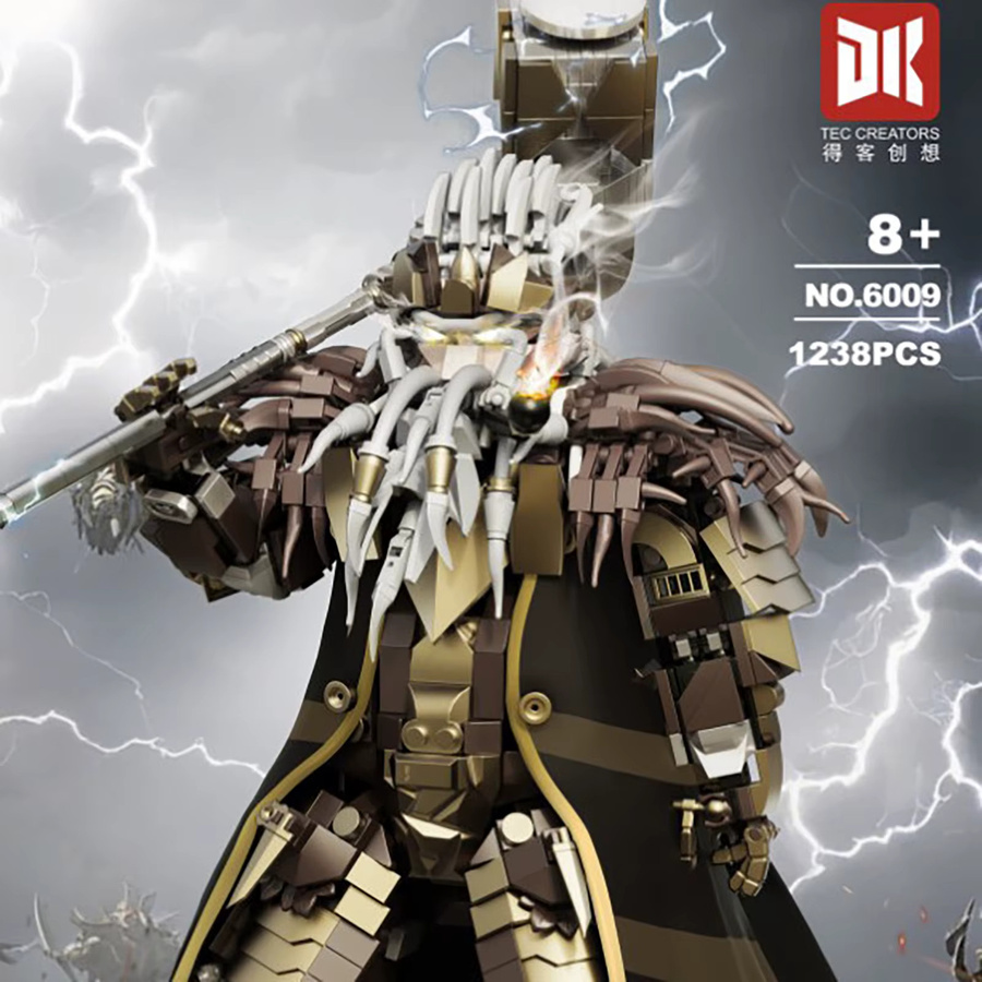 wishiot Ring Protector Zwerg König mit Waffe Hammer, Bausteine Modell Figur, Fantasy, ab 14 Jahren - Bild 3