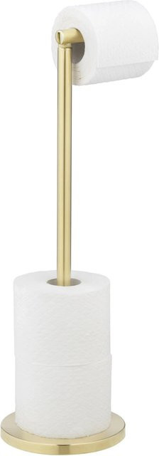 Wenko 2 in 1 Toilettenpapierhalter mit Stand in Gold - Bild 1