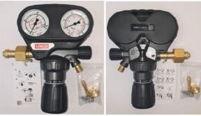 Lorch Druckminderer Basic für Ar/CO2 mit 200 bar und Anschluss 32/24 in Schwarz - Bild 1