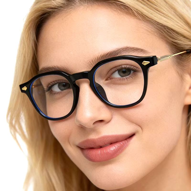 CCspace Lesebrille Panto, Vollrand, Unisex, black - Bild 2