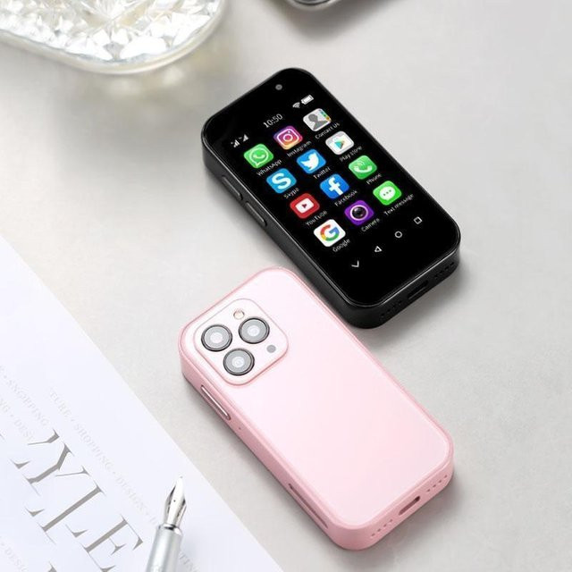 SOYES XS14 PRO 4G Mini Smartphone mit 3,0 Zoll Android Display, 3 GB RAM, 64 GB ROM in Rosa - Bild 1