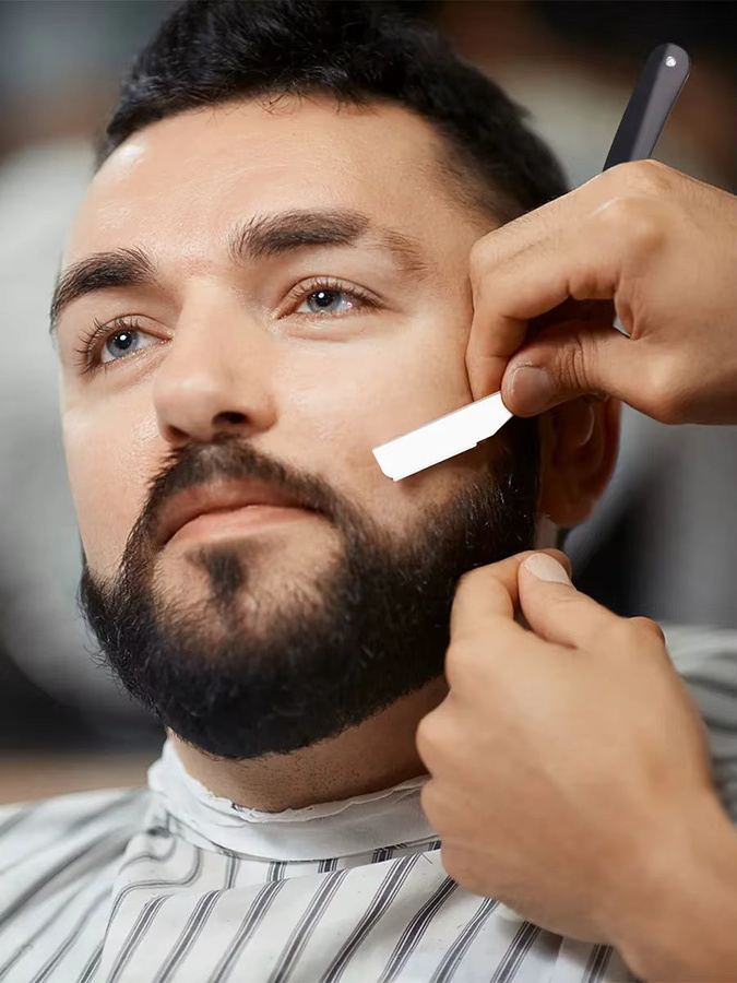 BARBERTOP Rasierhobel für Herren, Kunststoff-Stahl - Bild 4