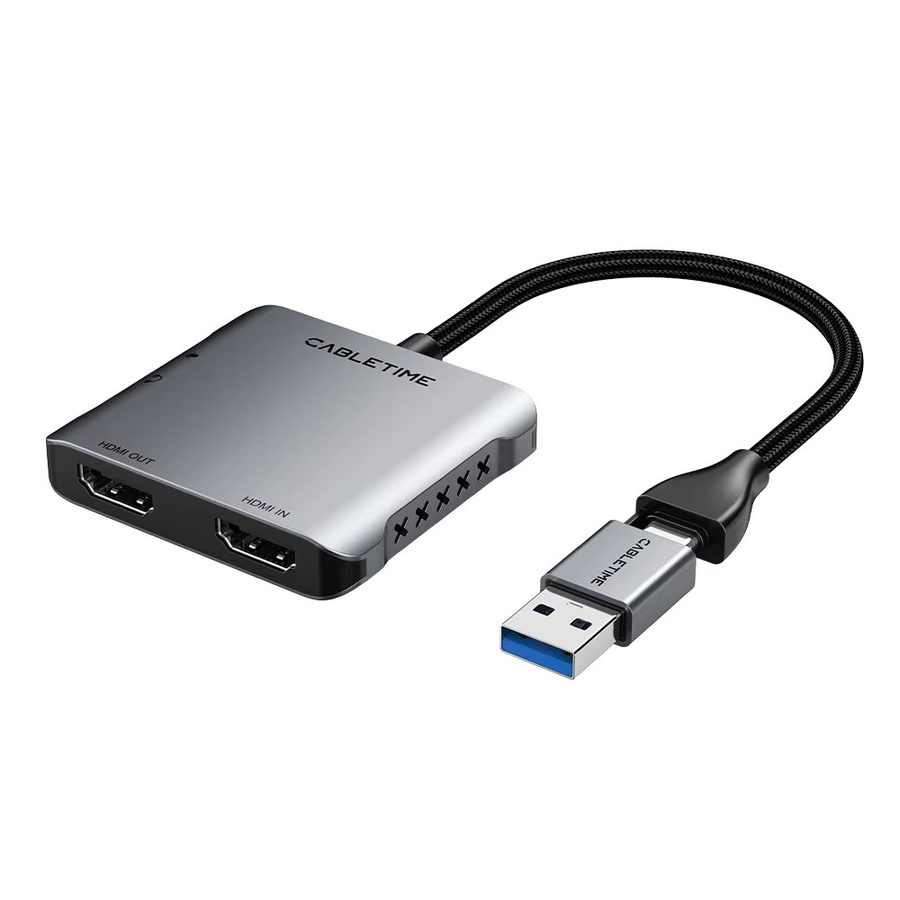 CABLETIME USB 3.0 Video Capture Card mit HDMI-Ausgang für 4K UHD und 1080P Streaming, kompatibel mit PlayStation und Nintendo Switch - Bild 7