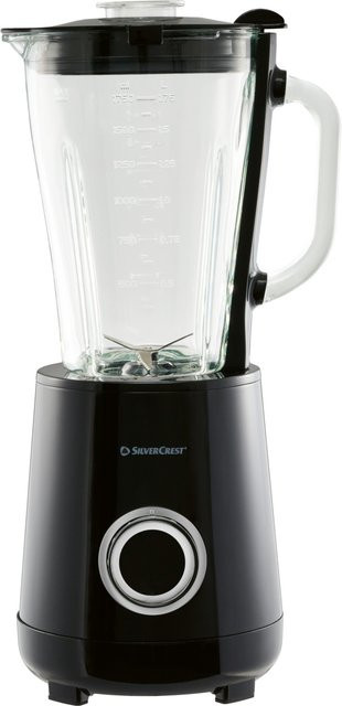 SILVERCREST® Standmixer Schwarz mit Glasbehälter und Edelstahlklingen, 600 W - Bild 1