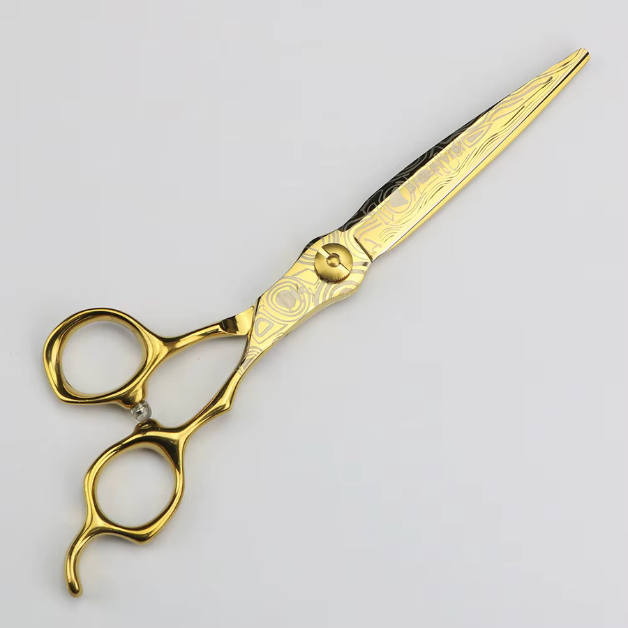 XUANFENG Schneid- und Effilierschere, 7-Zoll, Gold, Unisex - Bild 2