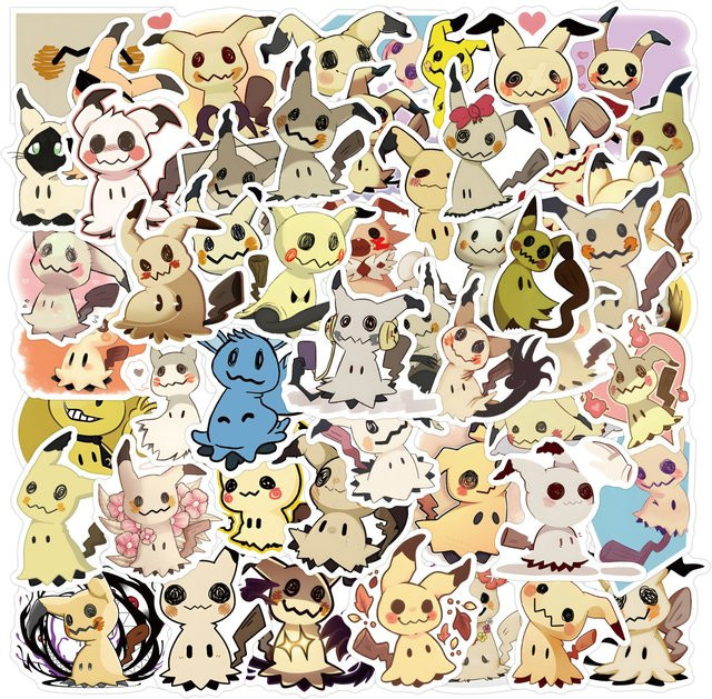 Bandai Pokemon Mimikyu Aufkleber, 10/55 Stück - Bild 1