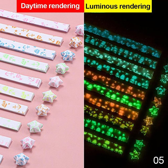 Yiran Furniture Origami-Sterne-Papier Set mit 210 Blatt in 10 Farben, Bastelpapier für DIY-Glücksstern-Dekorationen - Bild 1