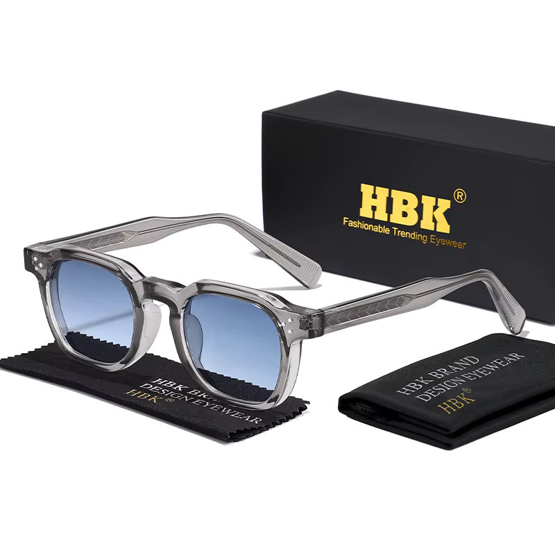 HBK Retro Sonnenbrille, Vollrand, Kunststoff, Unisex - Bild 2