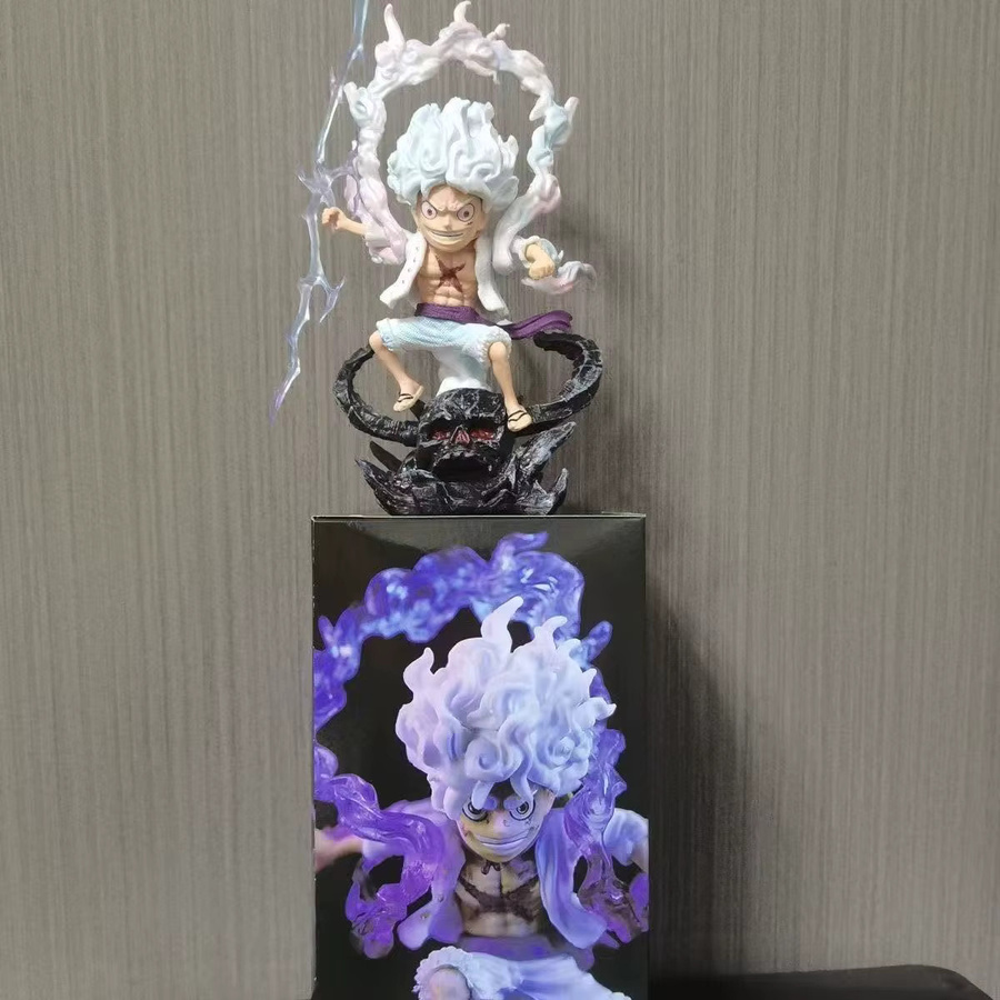 Bandai One Piece Fünf-Stufen-Luffy-Actionfigur Sonnengott Nika Q-Ver, Einzelfigur - Bild 2