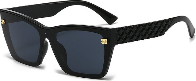 Mercelyn Sonnenbrille, square, Vollrand, Kunststoff, black, Unisex - Bild 1