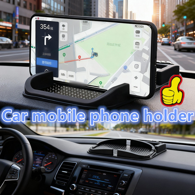 Universal Anti-Slip Silikon Matte für das Auto Dashboard zur Befestigung von Telefon und GPS in Schwarz - Bild 1