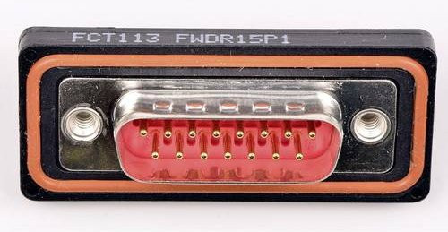 Molex D-SUB Steckverbinder 1727040050 mit 15 Lötpins in Rot und Multicolour aus Kunststoff - Bild 1