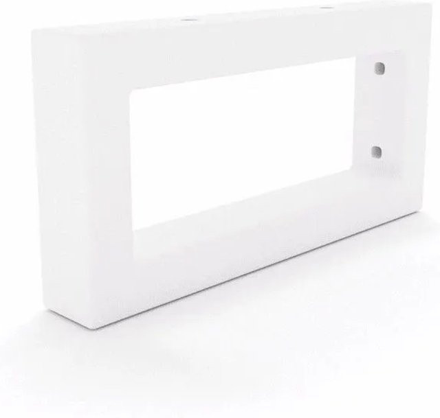 HEVVA Waschtischhalterung RHEIN Wandmontage, Weiß matt, Höhe: 10 cm, Tiefe: 20 cm - Bild 1