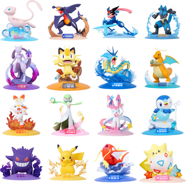 Pokémon Authentische Figuren Set mit Pikachu, Gengar, Gardevoir und Mewtwo - Bild 1