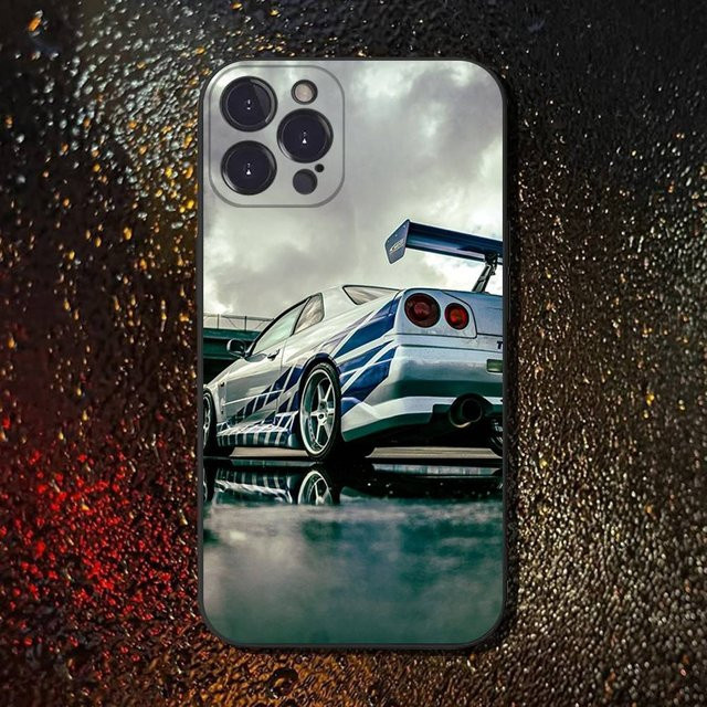 F-Fast Handyhülle aus weichem Silikon für iPhone 11 bis 16 Pro Max in Schwarz - Bild 1
