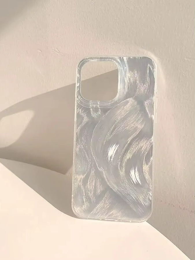 Motorola Moto G86 Handyhülle Luxus Anti-Fall Hartschale in Silber Farbverlauf - Bild 2