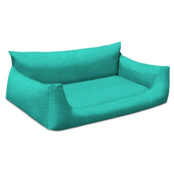 Tierlando NEMO Hundebett Hundesofa in Türkis mit abnehmbarem Bezug und erhöhten Rändern, B/T/H: 65 x 20 x 50 cm - Bild 2