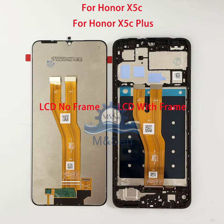 Huawei Honor X6A X6B X6C LCD-Display Touchscreen mit Rahmen in Schwarz für Honor X5 Plus X5C Plus X5D Plus - Bild 2