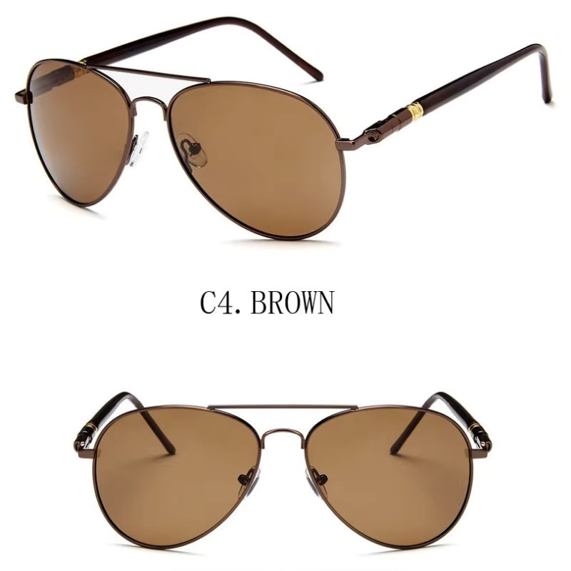 Samjune Sonnenbrille Aviator, Vollrand, Metall, polarisiert, Herren - Bild 2