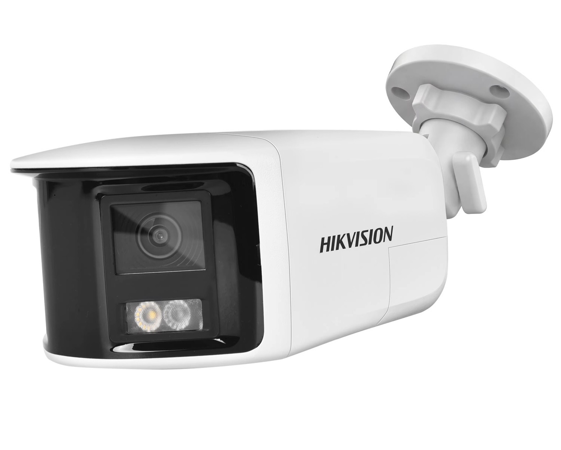 Hikvision 8MP DS-2CD1T83G2P-LIUF/SL Dual-Objektiv-Weitwinkel-Smart-Hybrid-Lichtkamera mit 2-Wege-Audio für den Außenbereich in Weiß - Bild 2