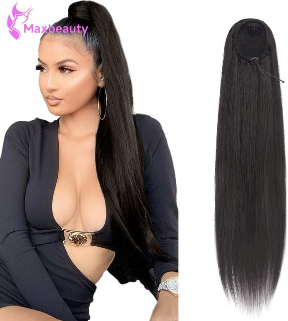 mayfive Clip-in-Pferdeschwanzverlängerung aus Echthaar, 26 Zoll, Damen - Bild 1