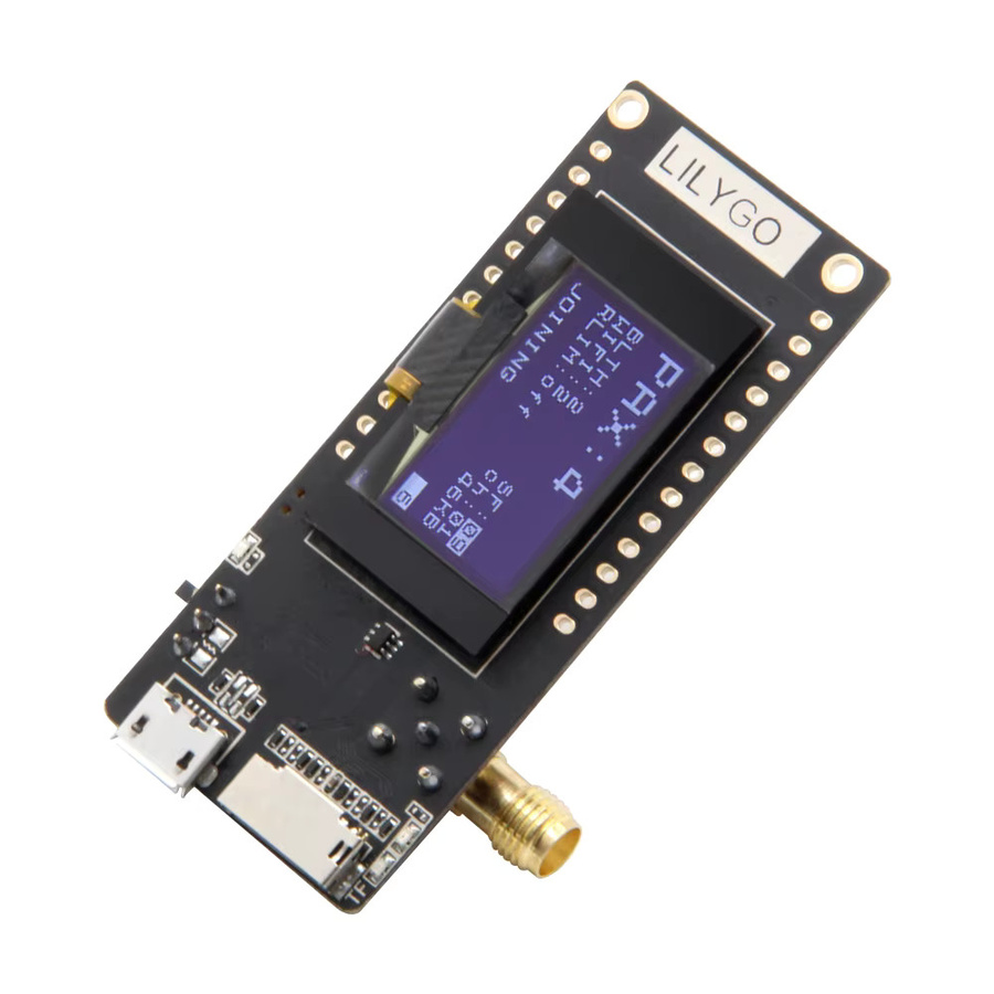 LILYGO TTGO LoRa32 V2.1 1.6.1 ESP32 LoRa Entwicklungsboard mit 0,96 Zoll OLED, TF-Karte, BLE und WiFi in Schwarz - Bild 3
