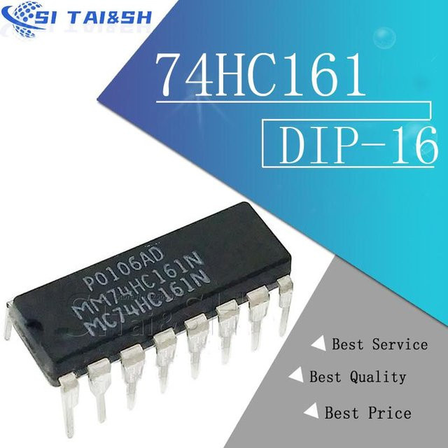 10er Set TC74HC161AP 74HC161 DIP16 IC Zähler von Si Tai&SH in Schwarz - Bild 1