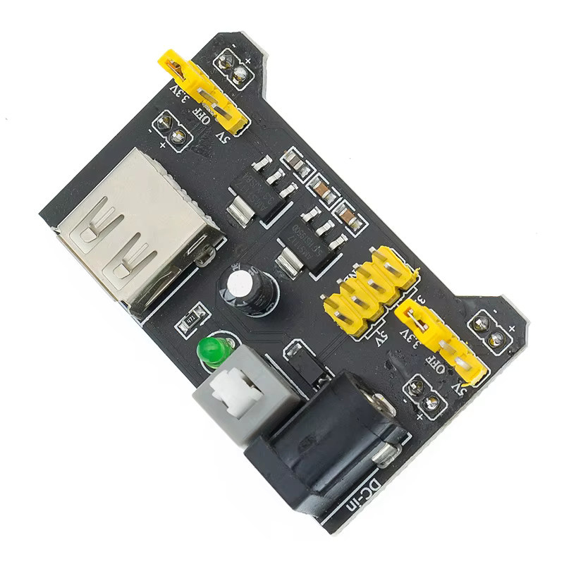 AITEXM ROBOT Breadboard-Stromversorgungsmodul MB-102 in Schwarz mit 3,3 V und 5 V für DIY-Projekte - Bild 4
