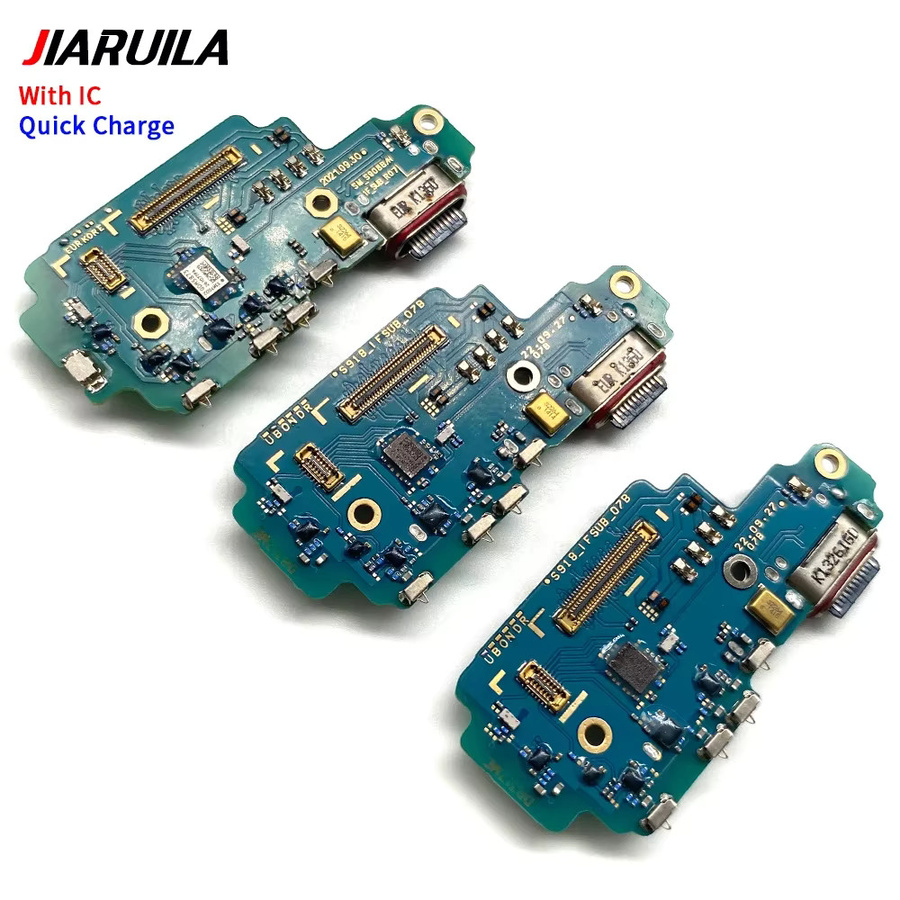 Samsung USB-C Ladeport Flexkabel als Ersatz-Ladeboard für S23 Plus, S23 Ultra, S911B, S916B, S918B, S911U, S916U, S918U in Blau - Bild 2
