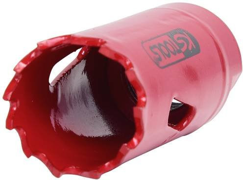 KS Tools HSS Bi-Metalllochsäge aus Stahl, Durchmesser: 22 mm, Farbe: Rot - Bild 1