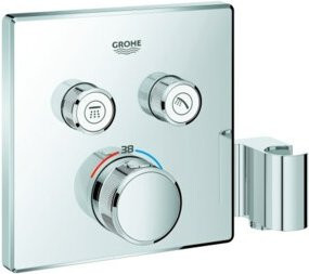 Grohe Grohtherm Smartcontrol Chrom Eckmontage Fertigset mit 2 Absperrventilen und integriertem Halt - Bild 1