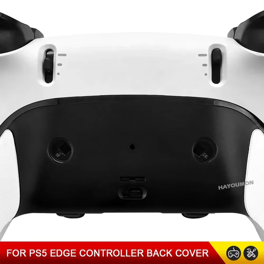 Ispoofer DSE Controller Rückabdeckung für PS5 und PS5 Edge Controller in Schwarz und Weiß als Anti-Schweiß und Anti-Rutsch Reparaturzubehör - Bild 4